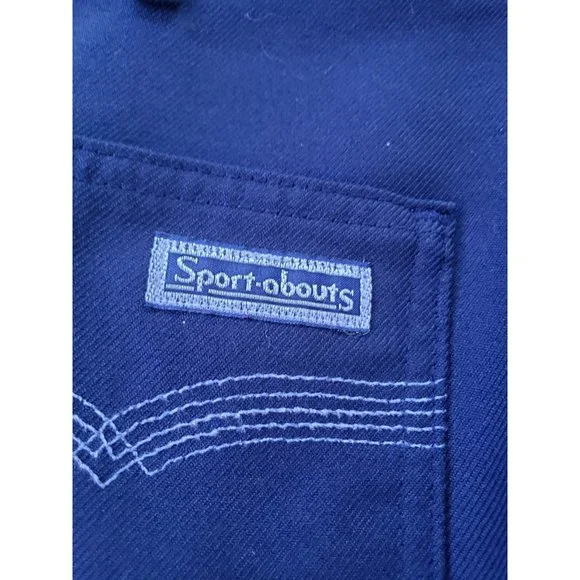 80s Blue‎ Polyester Slacks - Picture 5 of 6